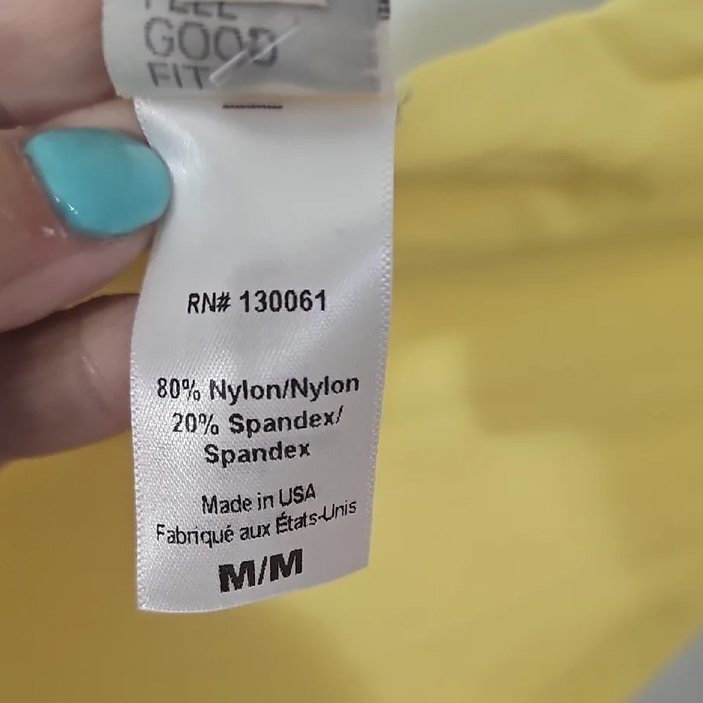 L*Space Vibrant Yellow and Cream Swimwear